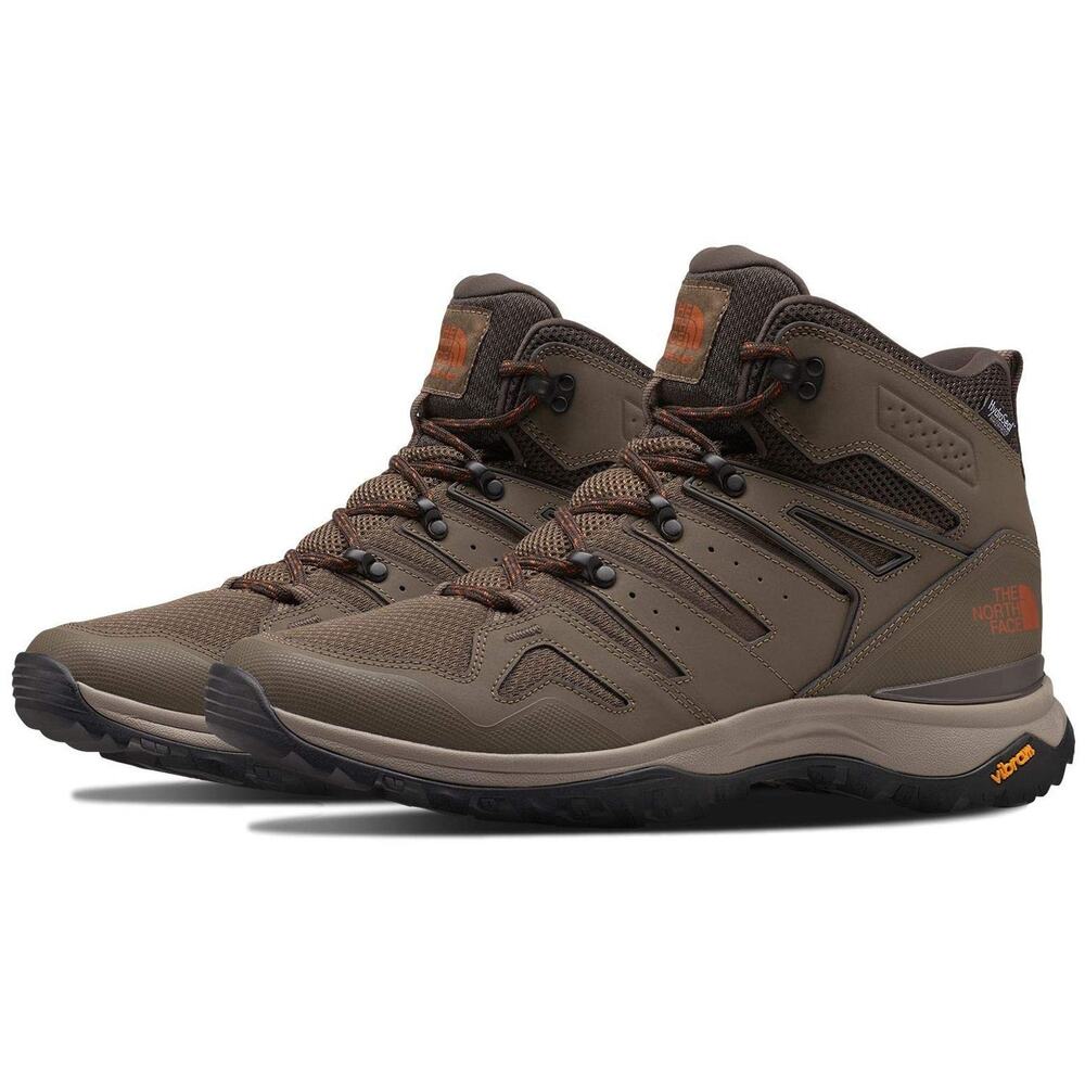 The North Face Women's Hedgehog Fastpack II Mid WP Boot Brown Black 9 M